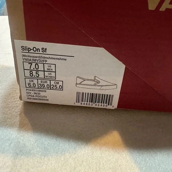 Women’s Vans Floral Slip-On Sneakers - Cream and Pink - Picture 4 of 4